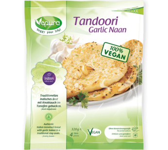 Vepura- 320g Frozen Tandoori Garlic Naan – (Vegan) (In-store purchase only)