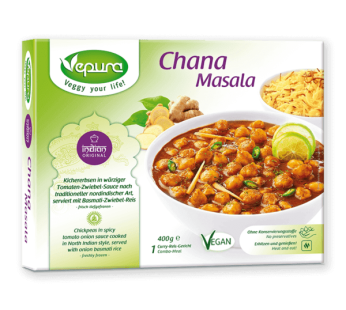 Vepura – 400g Frozen Chana Masala-(vegan) (In-store purchase only)