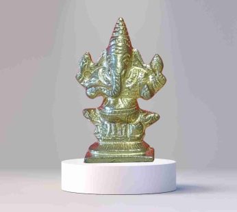 Ganesha Brass Sculpture – Traditional Hindu Deity for Positive Energy